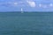 Large Catamaran Sailing on the Caribbean Sea