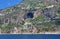 A large cave in the rock of the Amalfi coast