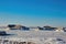 Large chunks of ice on Lake Michigan