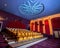 Large cinema theater with empty chair movie seats