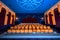 Large cinema theater with empty chair movie seats