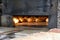 A large classic wood oven that bakes bread, wood oven and baked breads