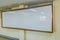 Large classroom white board with wooden frame