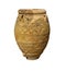 Large clay amphora called Pithos from the Minoan palace at Knossos in Crete isolated