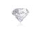 Large Clear Diamond, white background