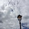 Large clouds and street light