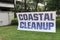 Large Coastal Cleanup Sign