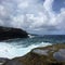 The large coastal waves of the Pacific ocean