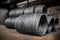 Large coil of Aluminum wire