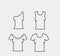 A large collection women`s T-shirts