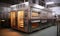 Large Commercial Oven with Delicious, Mouthwatering Food Inside