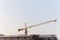 Large Crane Hanging Construction Material At Dubai Airport