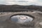 Large crater of mud volcano