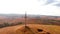 Large Cross  on high hill in Romania countryside