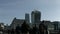 Large crowd of pedestrians walk over London Bridge 35