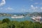 Large Cruise Ship coming into harbour of castries St Lucia