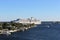 Large Cruise Ship leaves Port Everglades in Fort Lauderdale, Florida