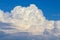 Large Cumulonimbus calvus clouds close-up