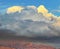 Large cumulus storm clouds in the New Mexico skies.