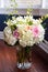 Large cut bouquet of flowers white and pink