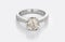 Large Diamond Solitaire Engagement or Wedding Ring