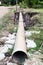 Large drain pipe