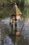 A large duck house in the wildfowl sanctuary in Ward Park in Bangor County Down in Northern Ireland