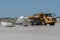 Large Dump Truck on Avalon Beach