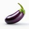 Large Eggplant On White Background - Stunning Uhd Image