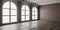 Large empty room in loft style