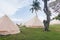 Large family camping tents for rent along East Coast Park in Singapore. Glamping is a popular leisure activity in Singapore,