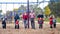 Large Family at Park on Swingset