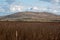 Large farmland hills green blue sky cloudy autumn agriculture farm land landscape clean sharp rural scene