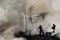 Large Fire Breaks out in Kolkata Slum