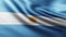 Large Flag of Argentina background fluttering in the wind