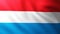 Large Flag of Luxembourg background in the wind