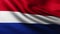 Large Flag of The Netherlands background fluttering in the wind