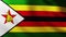 Large Flag of Zimbabwe fullscreen background fluttering in the wind