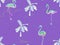 Large flamingo purple hawaiian seamless pattern.