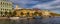 Large-format panorama of the Fontanka river embankment in St. Petersburg