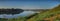 Large-format panorama of the Volkhov river and Staraya Ladoga