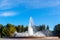 Large fountain in a European city