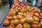 Large fresh tomatoes in Mercat Central in Valencia, Spain