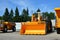 Large front-end loader or all-wheel bulldozer manufacture by the heavy vehicle plant.