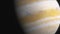 large gas planet Jupiter. Great Red Spot on Jupiter. Cinematic animation of Jupiter. Space exploration