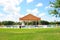 Large gazebo & benches in park, Florida