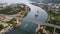 Large general cargo ship tanker bulk carrier, aerial view. Varna, Bulgaria