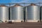 Large grain silos for storage in a modern flour production factory