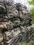 Large gray and tan boulder in Rock Springs, Wisconsin