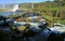 Large Group of Visitor on the Boardwalk amongst the Powerful Stream, Iguazu Falls at Brazilian Side, Foz do Iguacu, Brazil